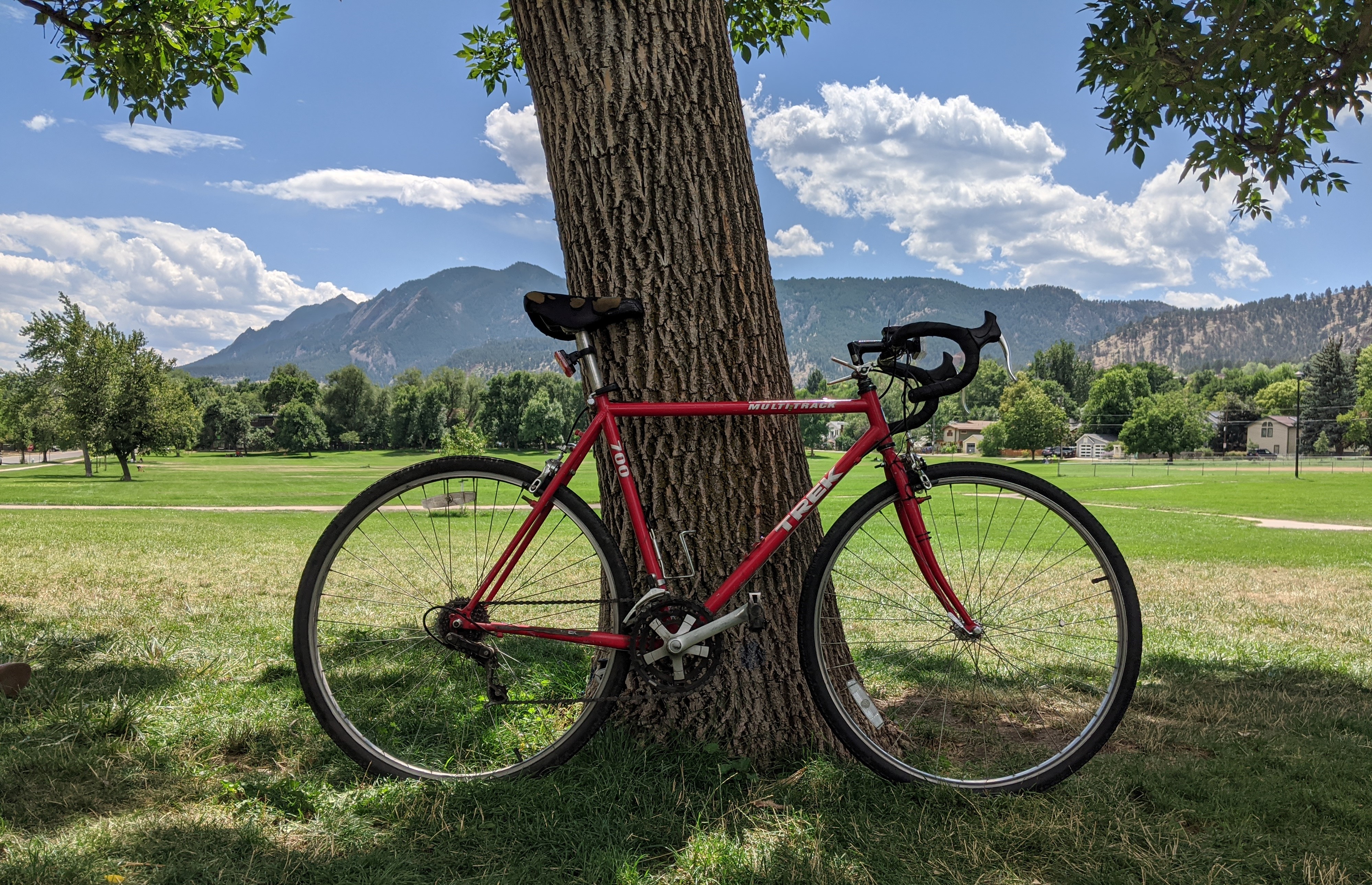 Vintage Trek 700 multi-track bike.