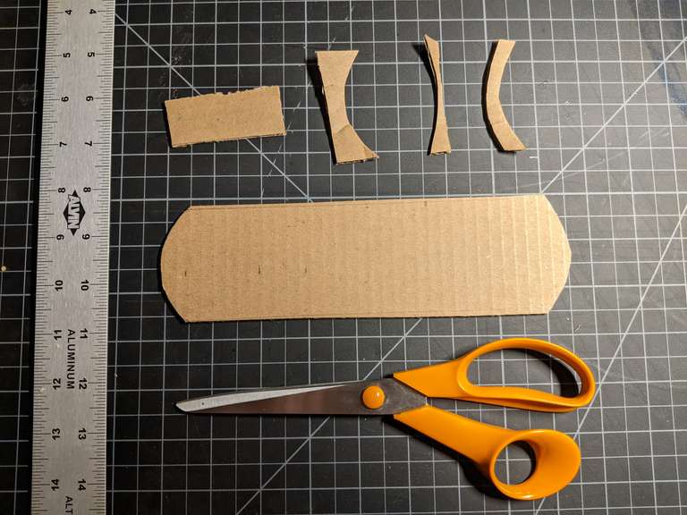 Cut out a rough shape based on my tube width and the vertical coverage I wanted.